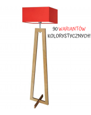 LAMPA STOJĄCA BONO KWADRAT DREWNO CLASSIC