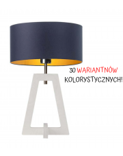 LAMPA NOCNA DREWNIANA BONO WALEC GOLD