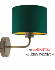 LAMPA ŚCIENNA KINKIET BLUES WALEC GOLD