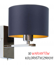 LAMPA ŚCIENNA KINKIET MOTO WALEC GOLD