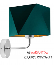 LAMPA ŚCIENNA KINKIET BURNE DIAMENT GOLD